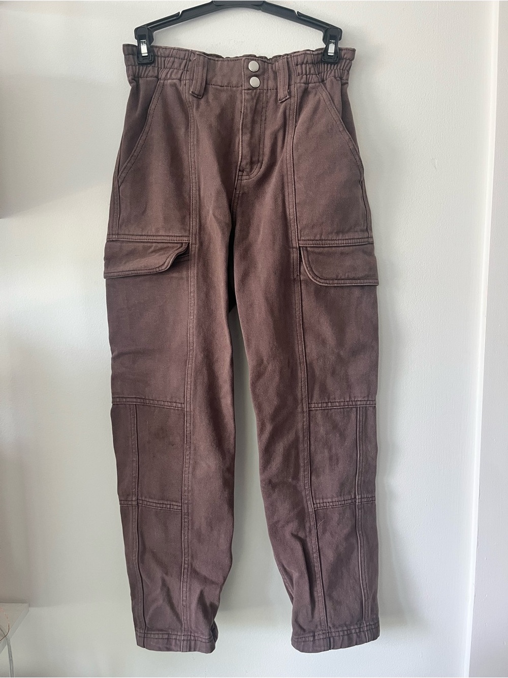 PacSun Brown Cargo Pants with Utility Pockets